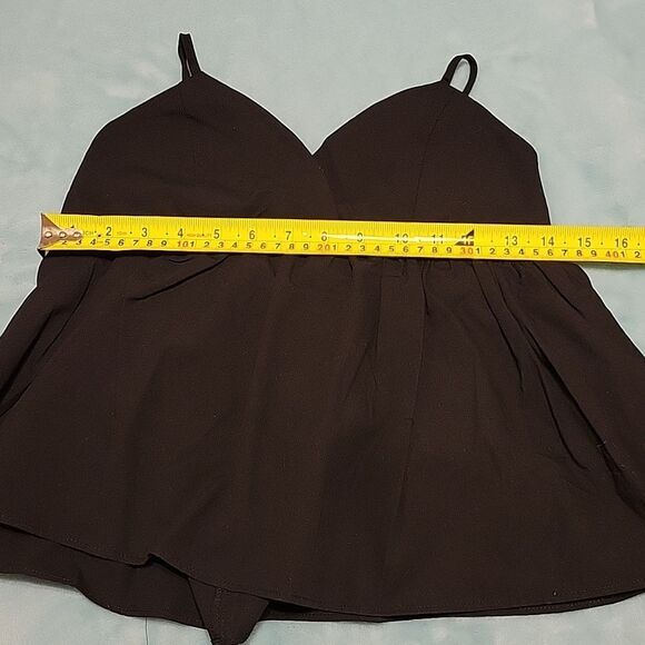 Black Halter top, black striped mini skirt & black & white midi BUNDLE - Picture 12 of 12